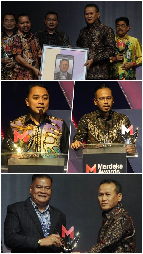 FOTO: Ini Penerima Merdeka Awards 2023 Kategori Reformasi Birokrasi, dari Pemprov Kalsel hingga Kota Depok