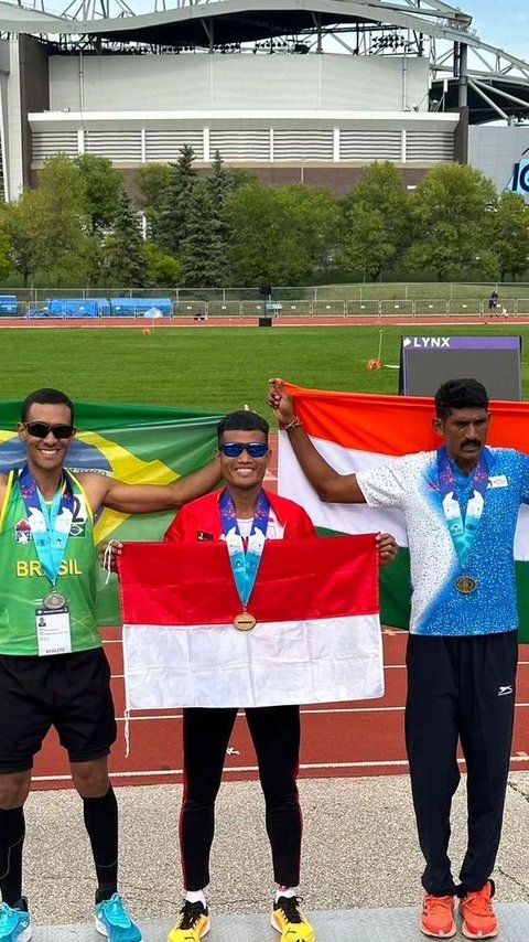 Anggota Polri Bripka Desjan Siallagan Juara 1 Lari 800 meter di Kanada, Brazil & India Tak Mampu Mengejarnya