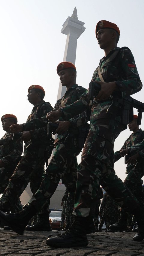 FOTO: Ribuan Personel TNI-Polri Siap Amankan KTT ASEAN di Jakarta