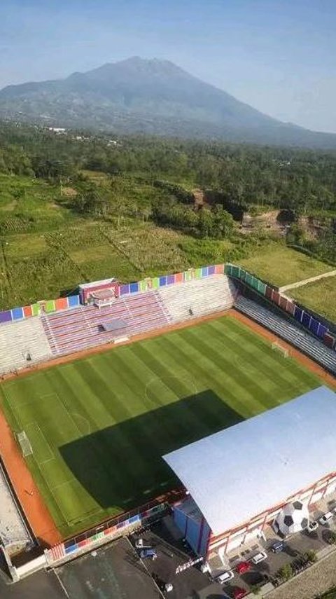 Jelang Liga 2, Intip Uniknya Stadion Kebogiro Stadion Bertaraf Internasional di Lereng Gunung Merapi