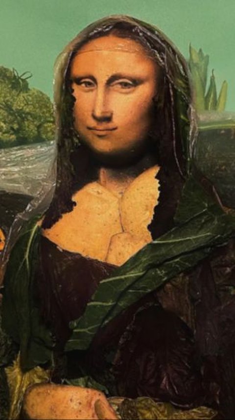 Brazilian Makeup Artist Replicates Mona Lisa Image Using Potatoes and Lettuce