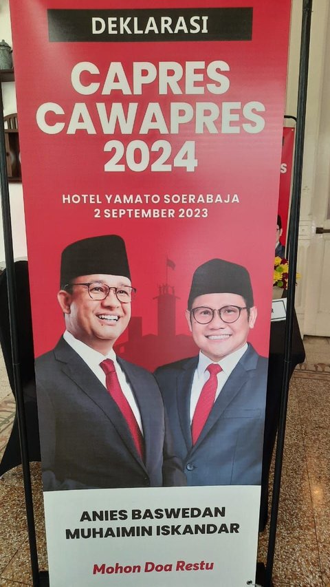 Panggung Deklarasi Pasangan Anies-Cak Imin Sudah Berdiri di Hotel Majapahit Surabaya