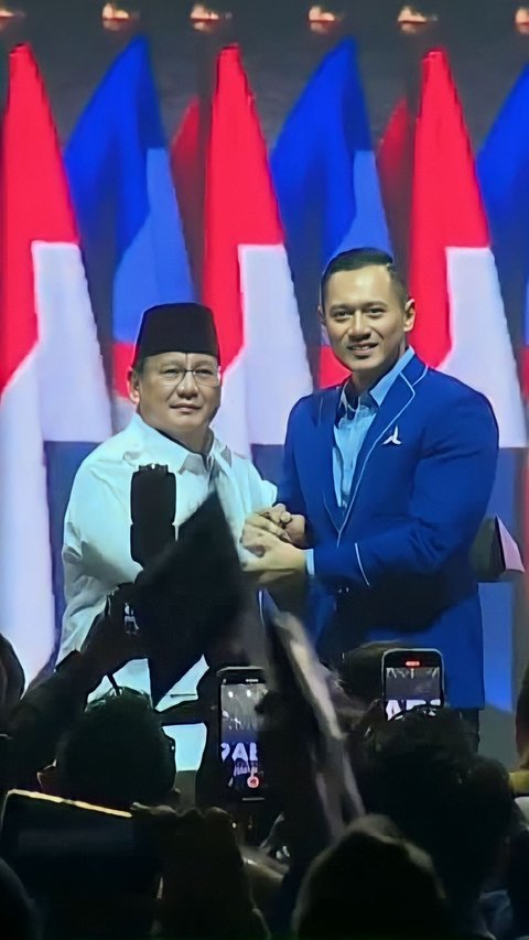 Unique Moment of Prabowo's Declaration as Presidential Candidate of the Democratic Party, SBY Sings 'You Will Never Walk Alone' and Everyone Dances