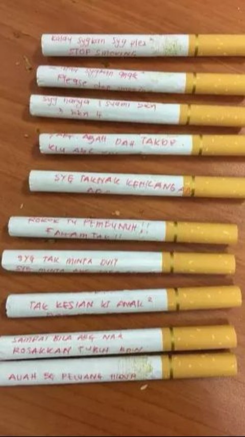 Woman Wrote Messages in Husband's Cigarettes, Asked Him to Stop Smoking