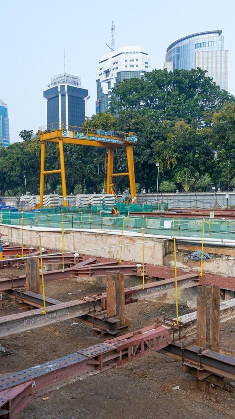 Pembangunan Stasiun MRT Thamrin dan Monas Capai 61 Persen, Begini Penampakannya