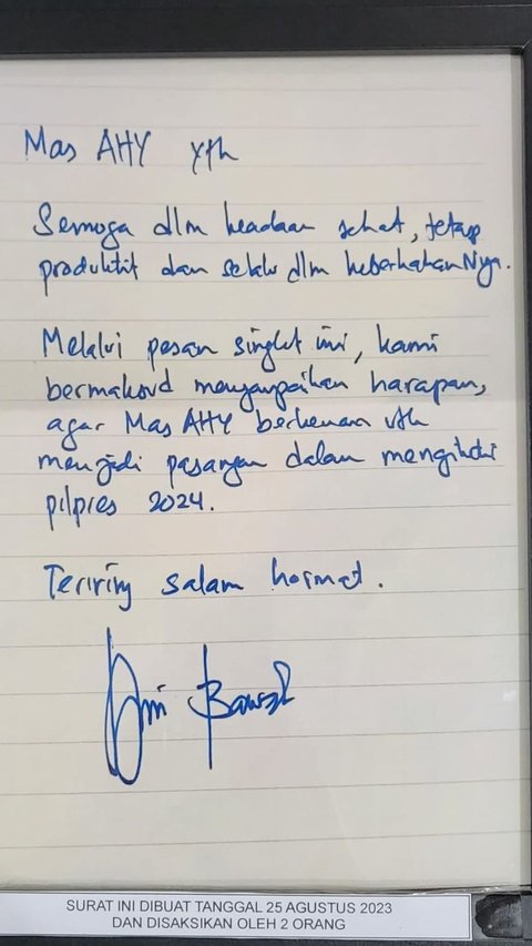 NasDem Minta Demokrat Tak Ributkan Surat Anies ke AHY: Itu Surat Biasa, Bukan Komitmen