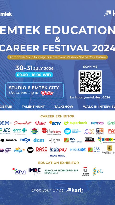 Bersama 29 Mitra Perusahaan, Emtek Gelar Emtek Education & Career Festival 2024