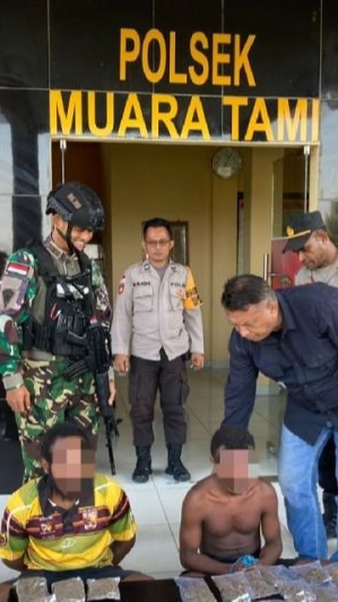 Polisi Ringkus Pemilik 35 Paket Ganja Kering di Jayapura