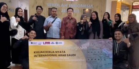 Viral Mahasiswa Universitas Muhammadiyah Yogyakarta KKN di Arab Saudi, Kegiatannya Mengajar di Sekolah hingga Umrah