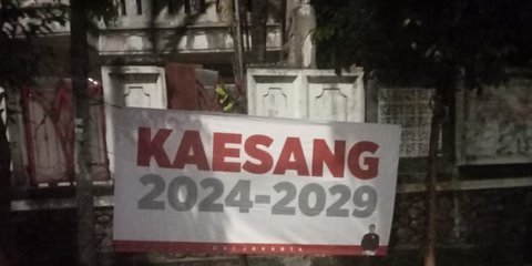 Beredar Spanduk Kaesang 2024-2029 di Jakarta