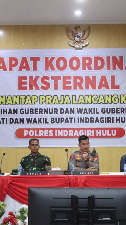 Polisi dan TNI di Inhu Kumpulkan Sejumlah Pihak Petakan Pengamanan Pilkada 2024