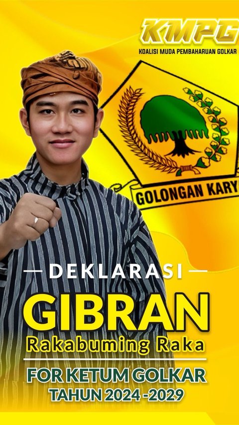 Viral Poster Gibran Gantikan Airlangga jadi Ketum dan Isu Cawe-Cawe Penguasa, Ini Reaksi Golkar