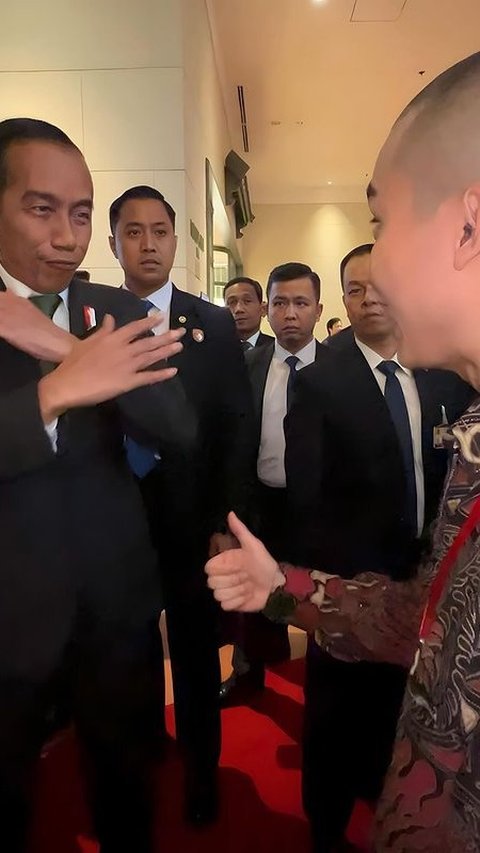 Jadi Sorotan Paspampres, Aksi Content Creator Cellos Ajak Presiden Jokowi Selebrasi ‘Siuuu’ Ala Ronaldo Ini Viral