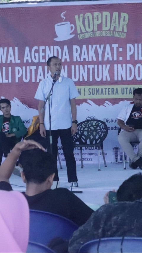 FOTO: Kopi Darat Formasi Indonesia Moeda untuk Kemenangan Prabowo-Gibran di Medan