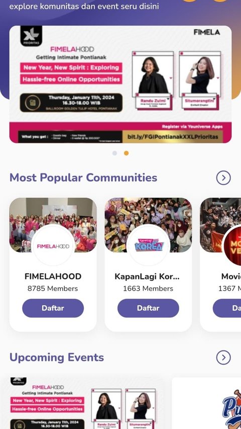 Youniverse App, Mempermudah Komunitas Lifestyle di Era Digital