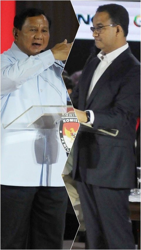 Tak Salaman Usai Debat KPU, Prabowo dan Anies Akhirnya Berjabat Tangan di Acara KPK