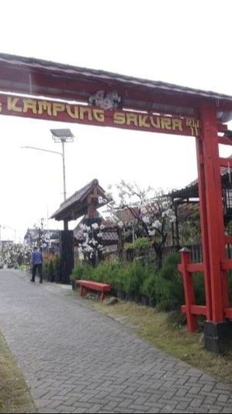 Mengintip Kampung Sakura Versi Kota Batu Tarik, Serasa di Jepang Beneran