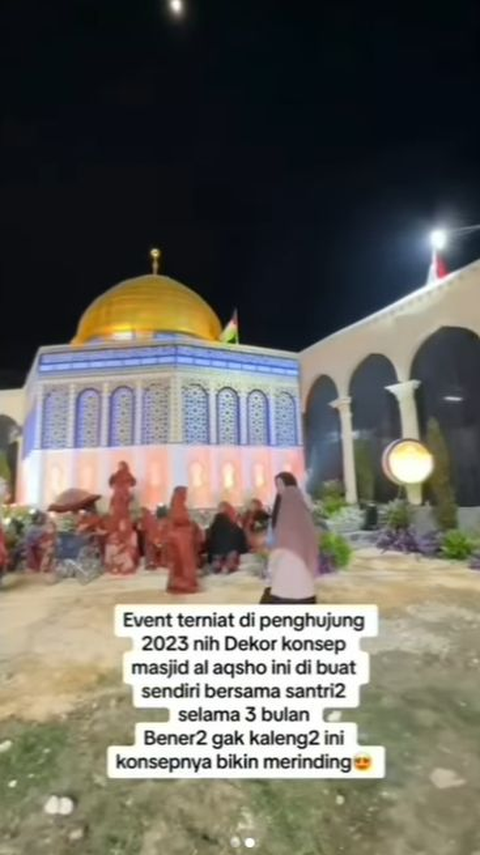 Viral Pernikahan Mewah di Madura dengan Konsep Palestina, Dekor Masjid Al Aqsa Dibuat 3 Bulan