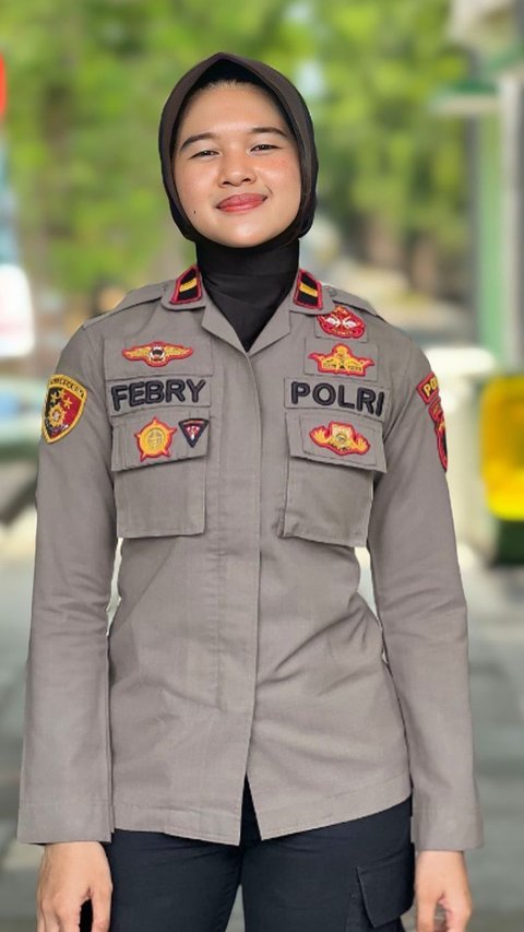 Portrait of Ipda Febryanti Mulyadi, the Youngest Police Woman at the Age of 23