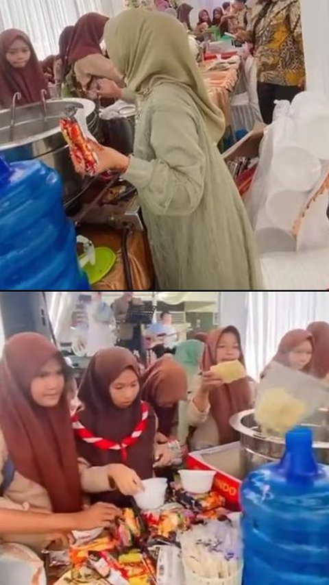 Kondangan Bak di Warmindo, Momen Anak Sekolah Berseragam Pramuka Jadi Tamu di Pernikahan Ini Curi Perhatian