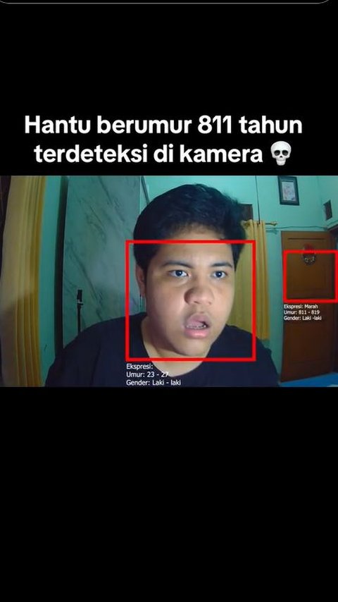 Chilling! Man Uses Face Sensor Feature Application, 881-Year-Old Ghost Detected