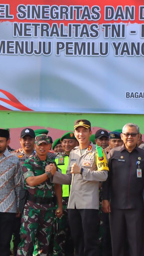 Pemilu Damai Harga Mati, TNI-Polri di Rokan Hilir Siap Bersinergi