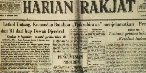 2 Oktober Surat Kabar Harian Rakjat Milik PKI Berhenti Beredar, Ini Sepak Terjangnya