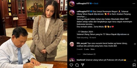 Ramai-Ramai Artis Pendukung 02 Unggah Foto dan Ucapkan 'Selamat Ulang Tahun Prabowo'