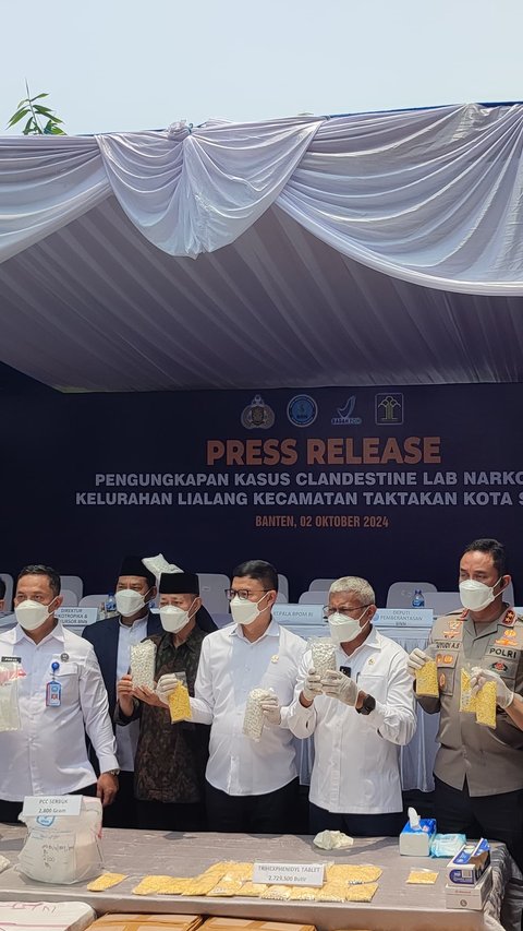 Laboratorium Narkoba di Rumah Mewah Serang Digerebek BNN, Segini Jumlah Narkoba yang Diproduksi