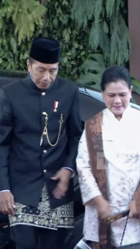 Kompak Pakai Baju Adat Betawi, Jokowi-Ma'ruf Amin Hadiri Pelantikan Prabowo-Gibran