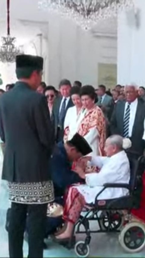 Momen-Momen Prabowo Selalu Sungkem ke Wanita Usia 105 Tahun, Sosok Sangat Dihormati Presiden