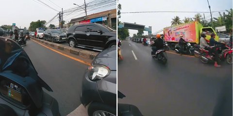 Aksi Pengendara Menghalangi Pemotor yang Lawan Arus di Jalanan Ini Viral, Banjir Pujian