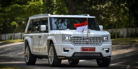 VIDEO: Dipamerkan Prabowo, Keren Spesifikasi Mobil MV3 Garuda Putih Limousine Buatan Indonesia