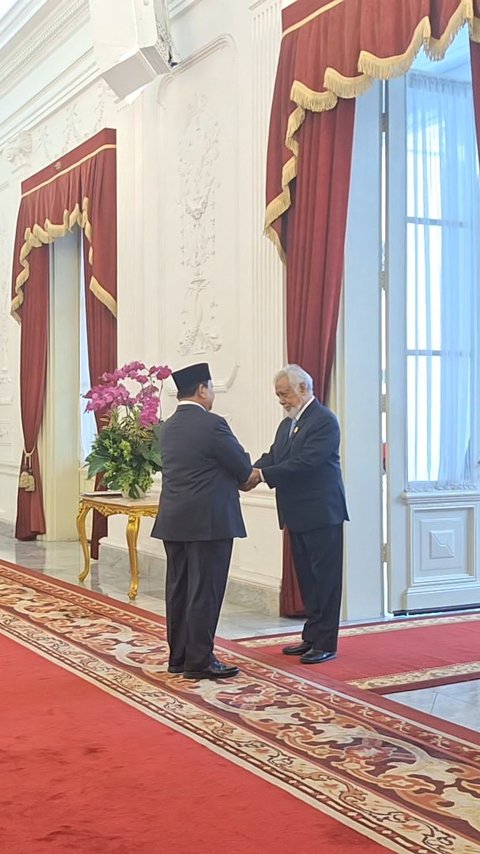 Momen Akrab Pertemuan Prabowo-PM Timor Leste di Istana Merdeka