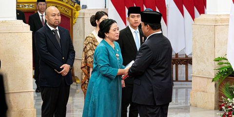 Hadiri Pelantikan Menteri Kabinet Prabowo, Puan Maharani Ungkap Pesan Dukungan