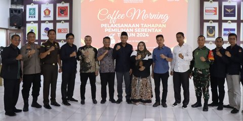 Coffee Morning, Kapolres Rohil Minta Timses Paslon Dingin Suasana di Rohil