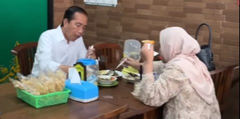 Dua Hari Setelah Pensiun, Momen 'Pacaran' Jokowi dan Iriana Makan Sate Nikmat Banget