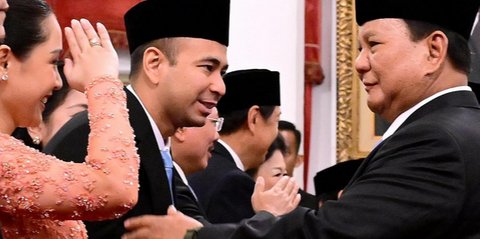 Raffi Ahmad Salaman dengan Prabowo Subianto, Nagita Slavina Semringah Sambil Hormat