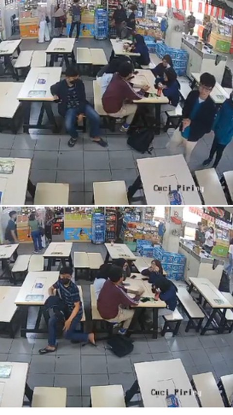 Terekam CCTV, Aksi Pria Maling Tas di Kantin Kampus Ini Viral Bikin Waspada