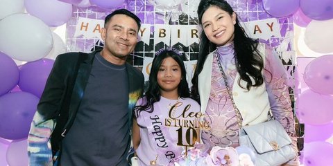 Potret Seru dan Meriah Ultah Ke-10 Cleo Anak Judika & Duma Riris, Dekorasi Serba Ungu - Dihadiri Banyak Teman