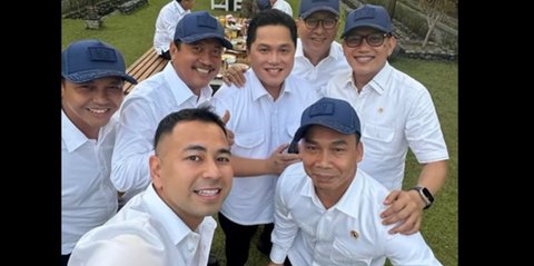 Momen Raffi Ahmad Dikerubungi Menteri, Ingin Belajar Bikin Konten