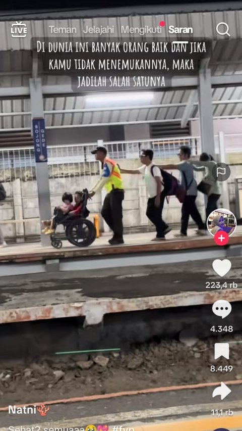 Viral Satpam KRL Bantu Tuna Netra di Stasiun Bojong Gede, KAI Respons Begini