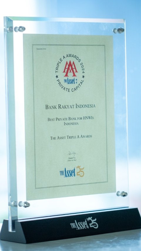 Empat Tahun Berturut-turut, Layanan Wealth Management BRI Kembali Raih Best Private Bank for HNWIs