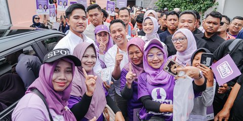 Blusukan di Kota Bogor, Kaesang Pangarep Kampanyekan Visi Misi Sendi-Melli