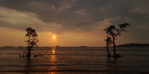 Menikmati Pesona Pantai Nirwana Padang di Kala Senja, Dekat dari Pusat Kota, Cocok buat Healing