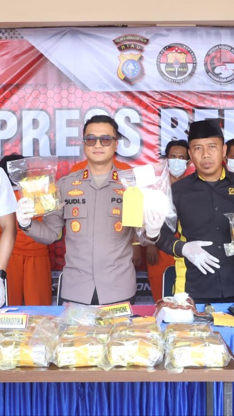 Jelang Pilkada, Polres Inhil Amankan 21,8 Kg Sabu dari Bandar Besar dan Ringkus Tiga Tersangka