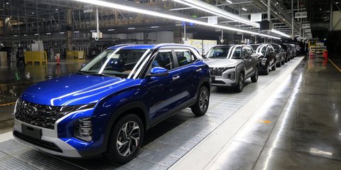 FOTO: Intip Dapur Produksi Mobil Hyundai di Cikarang, Nyaman Full AC dan Pakai Ratusan Robot Canggih