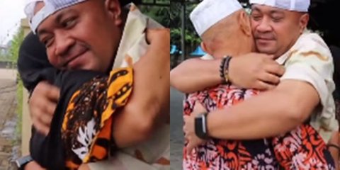 Usai Tangkap Penjahat, Perwira Polisi Jenaka Bertemu Orangtua Langsug Peluk dan Cium 'Kangen Aku'