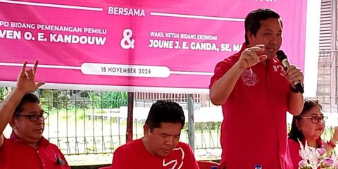 Temui Kader PDIP Likupang, Steven Kandouw Tegaskan Mesin Partai Harus Bergerak Menangkan SK-ADT