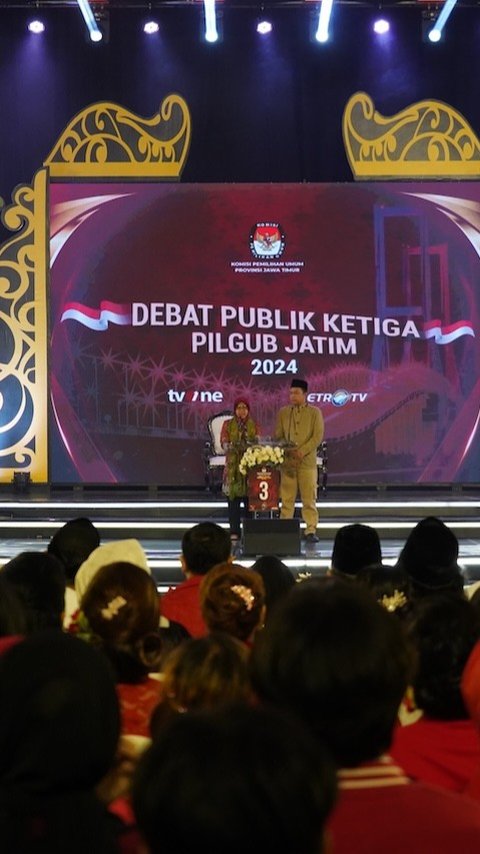 Debat Terakhir, Tiga Paslon Pilkada Jatim Paparkan Visi Misi Pamungkas